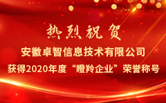 热烈祝贺安徽摩登7娱乐信息技术有限公司获得2020年度“瞪羚企业”荣誉称号