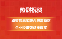 热烈祝贺!摩登7娱乐信息荣获合肥高新区企业经济效益贡献奖